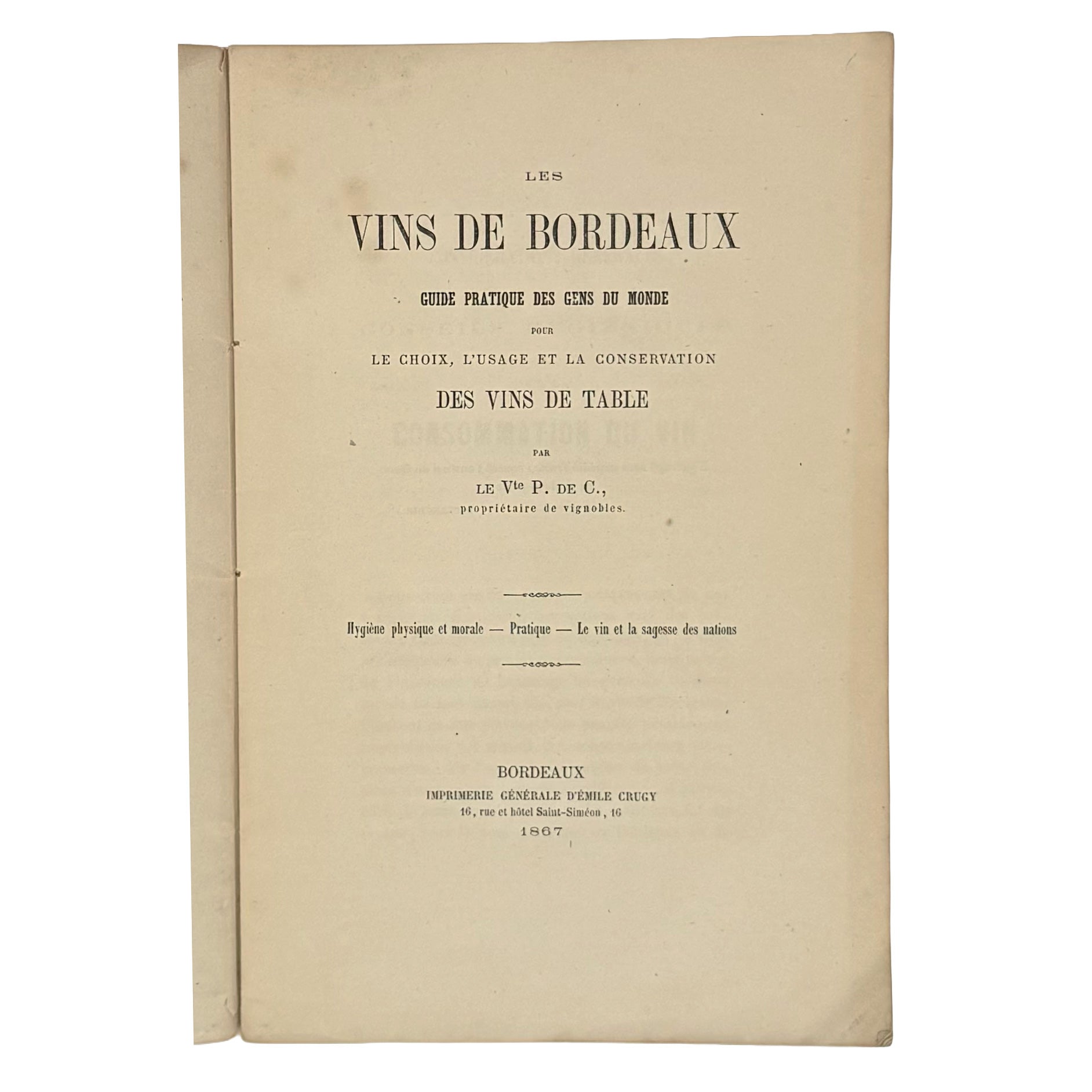 Les Vins de Bordeaux