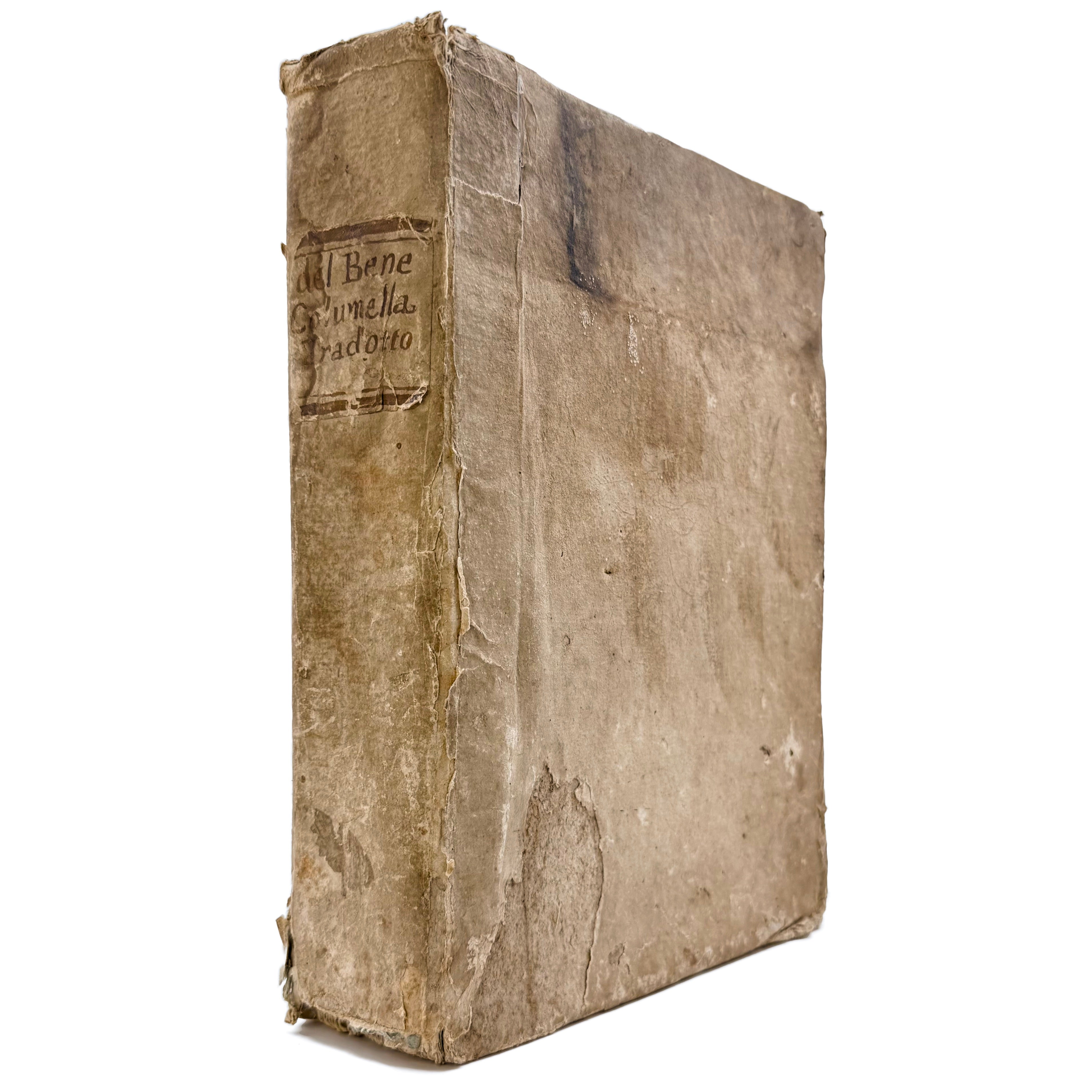 L'Agricoltura by Columella, Lucio Giunio Moderato, a rare example image of the 1808 - wine book.