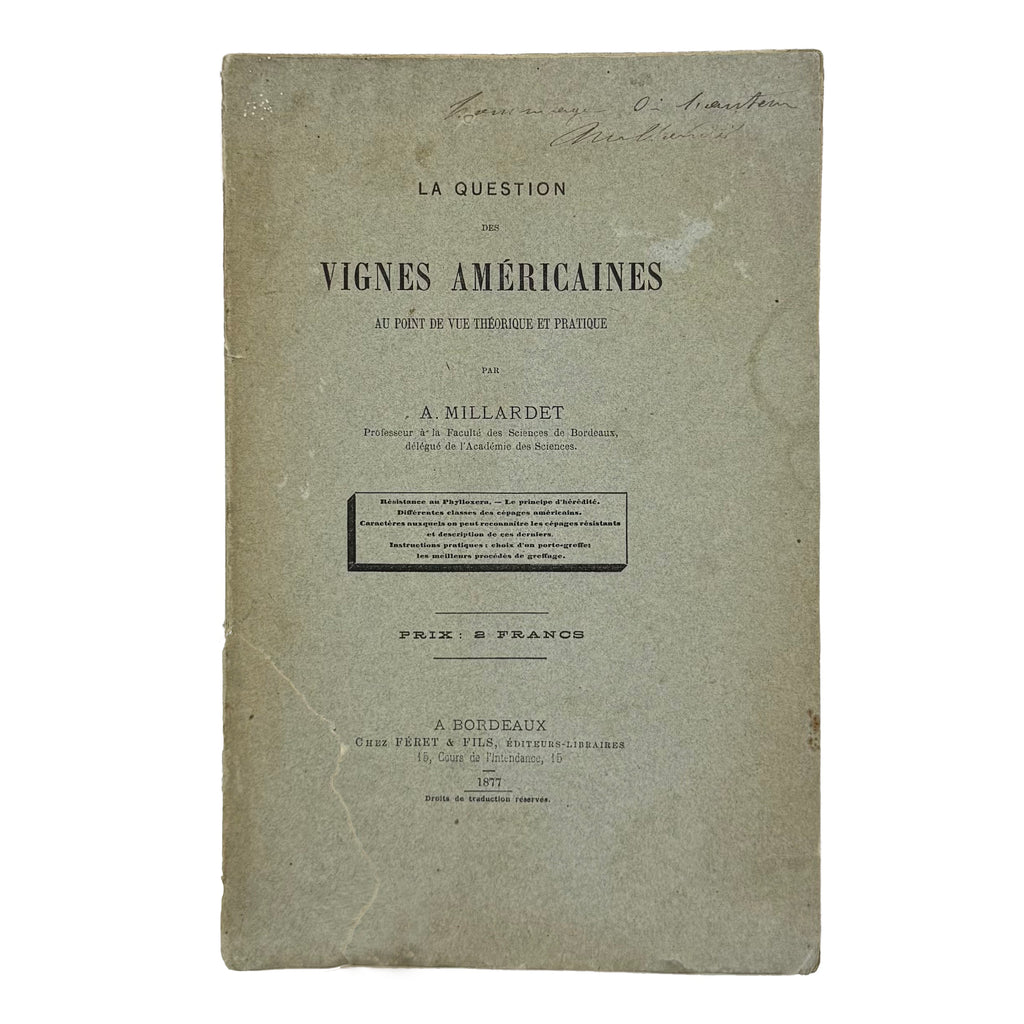 La Question Des Vignes Americaines