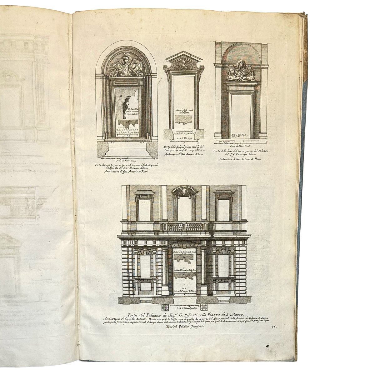 Studio d’architettura civile sopra gli Ornamenti di Porte e Finestre tratti da alcune Fabbriche insigni di Roma (...)