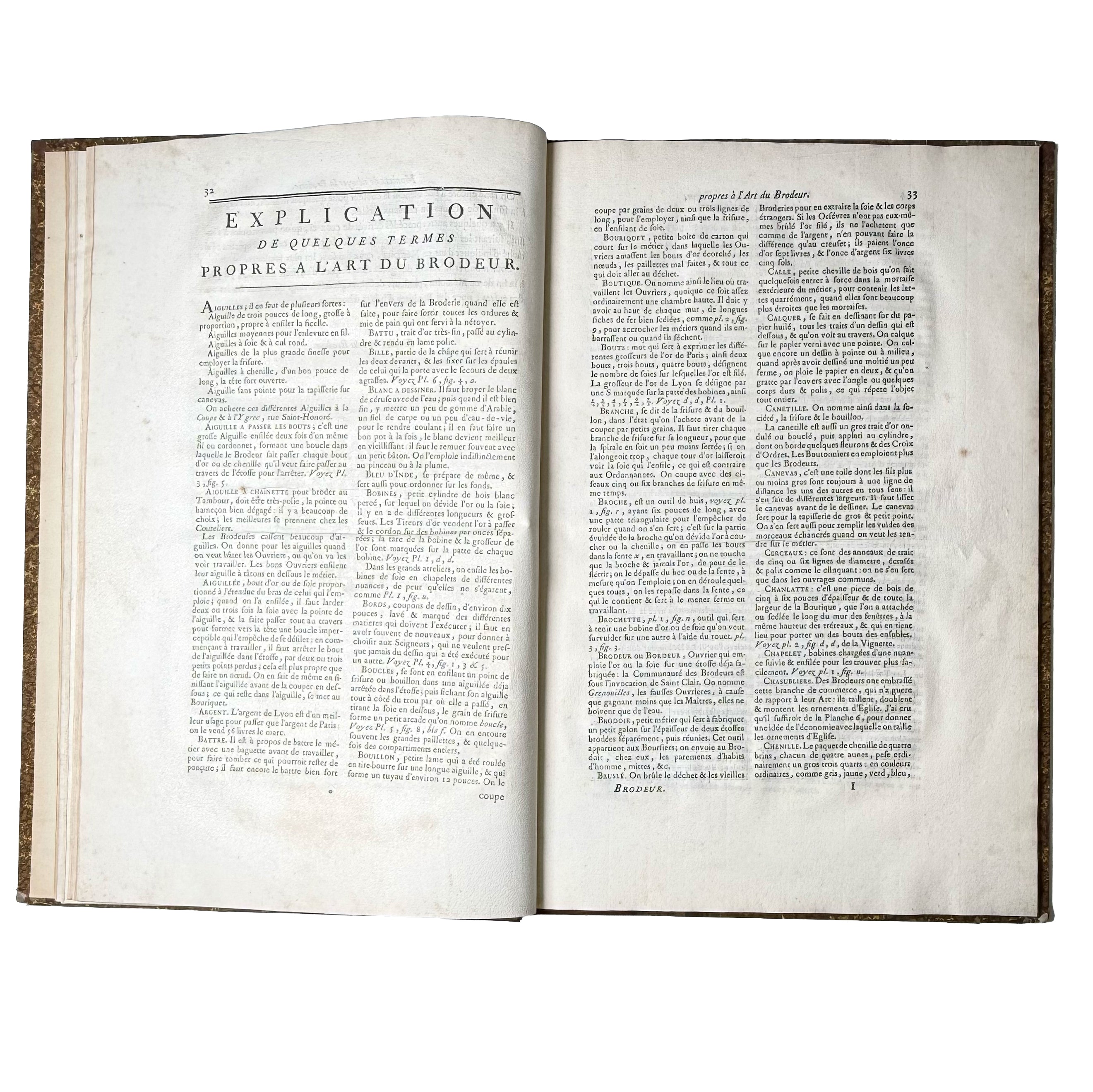 L'Art du Brodeur 1770 Saint-Aubin Rare Book Embroidery – La Fenice
