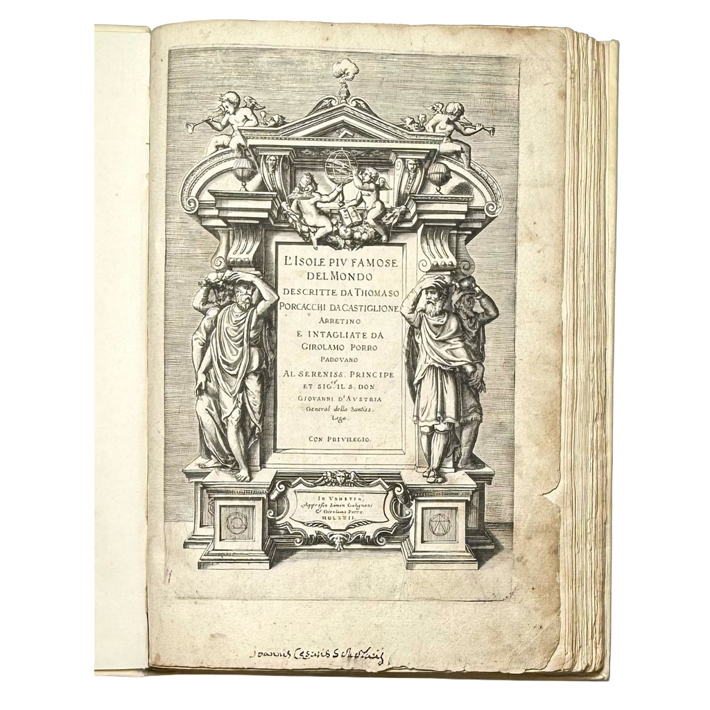 L'isole più famose del mondo by Porcacchi, Tommaso: a rare surviving image of the 1572 illustrated wonders text