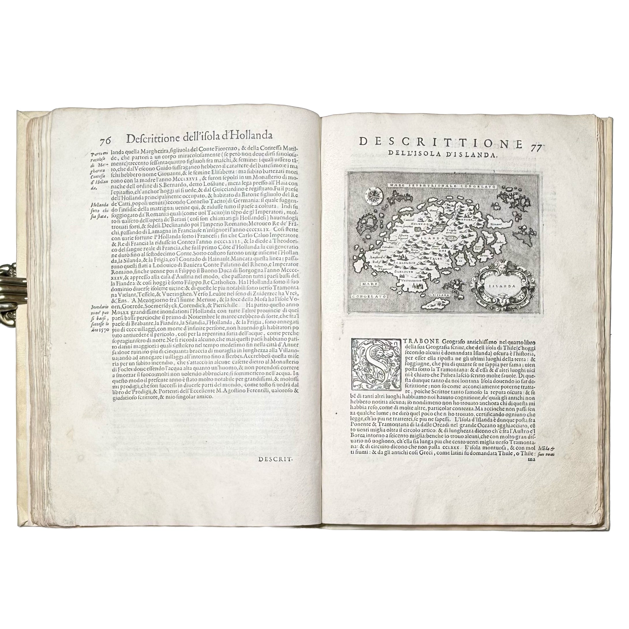 L'isole più famose del mondo by Porcacchi, Tommaso: a rare glimpse into the 1572 illustrated wonders text