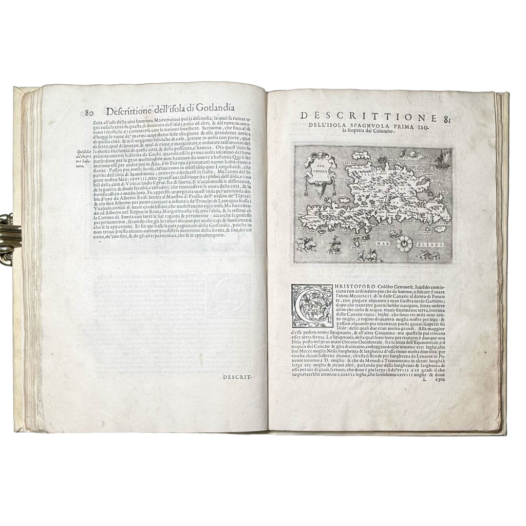 L'isole più famose del mondo by Porcacchi, Tommaso: an uncommon representative view of the 1572 illustrated wonders text