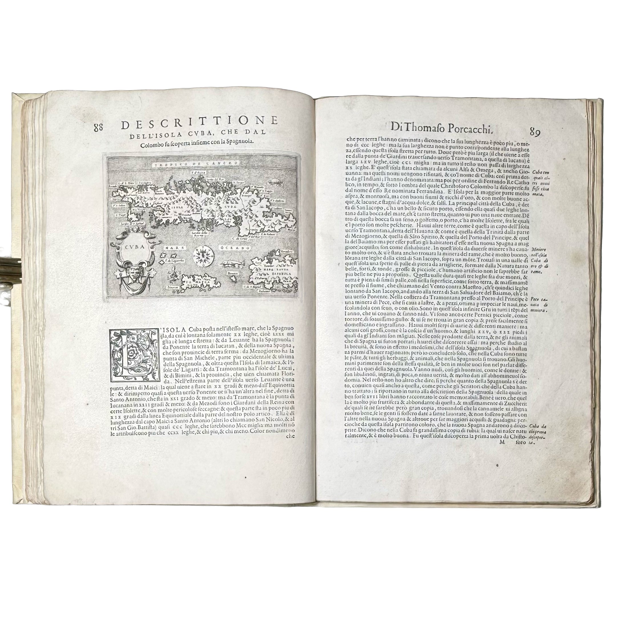 L'isole più famose del mondo by Porcacchi, Tommaso: a precious visual instance of the 1572 illustrated wonders copy