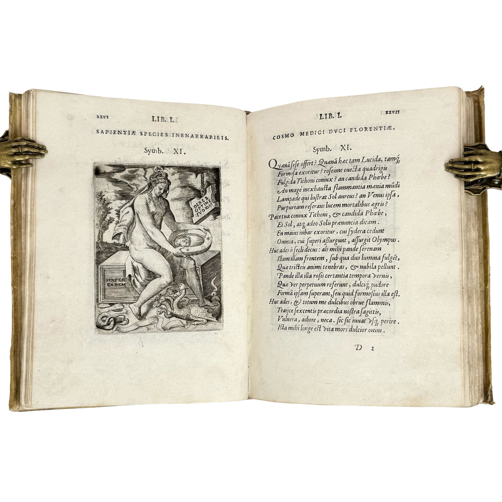 Symbolicarum quaestionum de universo genre by Bocchi, Achille: a scarce illustrative detail of the 1574 illustrated wonders work