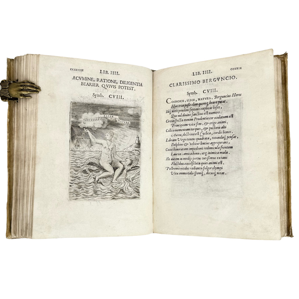 Symbolicarum quaestionum de universo genre by Bocchi, Achille: a finely preserved portion of the 1574 illustrated wonders printed work