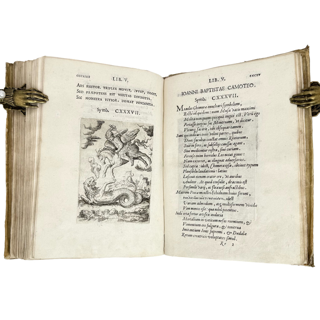 Symbolicarum quaestionum de universo genre by Bocchi, Achille: a rare surviving image of the 1574 illustrated wonders text