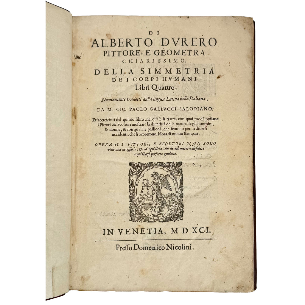 Della simmetria dei corpi humani by Dürer, Albrecht: an exquisite selection from the 1591 illustrated wonders work