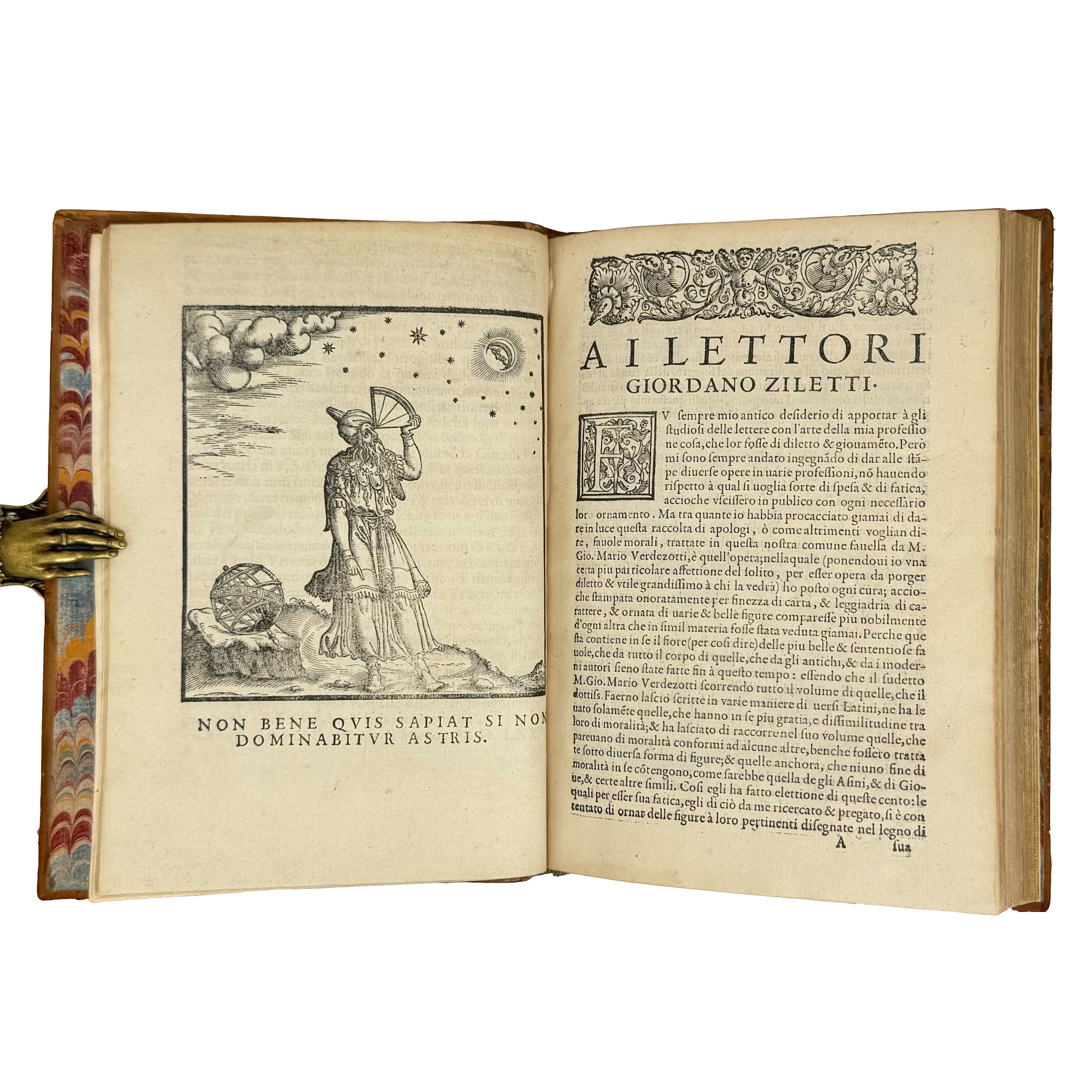 Cento favole morali by Verdizotti, Giovanni Mario: a scarce visual specimen of the 1577 illustrated wonders exemplar