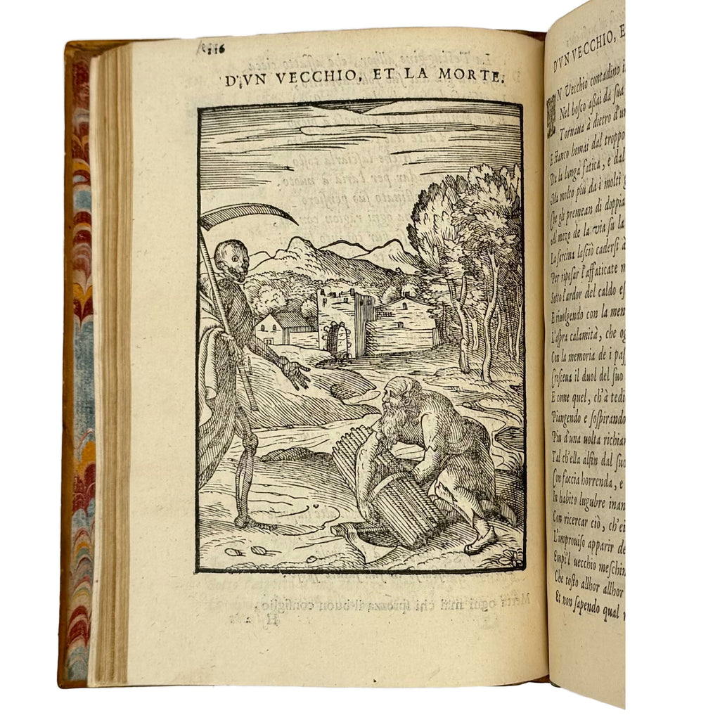 Cento favole morali by Verdizotti, Giovanni Mario: a delicate visual nuance of the 1577 illustrated wonders work
