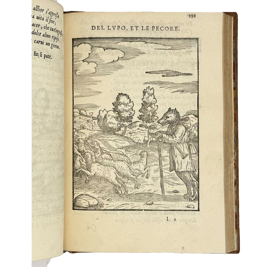 Cento favole morali by Verdizotti, Giovanni Mario: a delicate visual nuance of the 1577 illustrated wonders edition