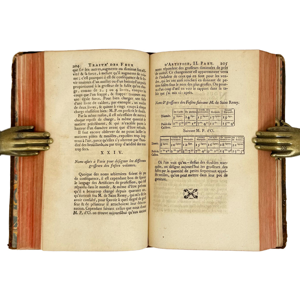 Traitè des feux d'artifice pour le spectacle by Frezier, Amédée François: a carefully chosen vignette of the 1747 early science & crafts volume