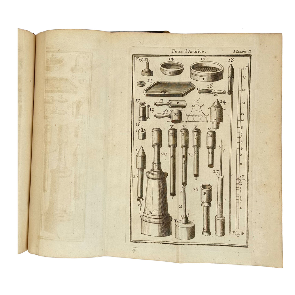 Traitè des feux d'artifice pour le spectacle by Frezier, Amédée François: an exceptional example from the 1747 early science & crafts publication
