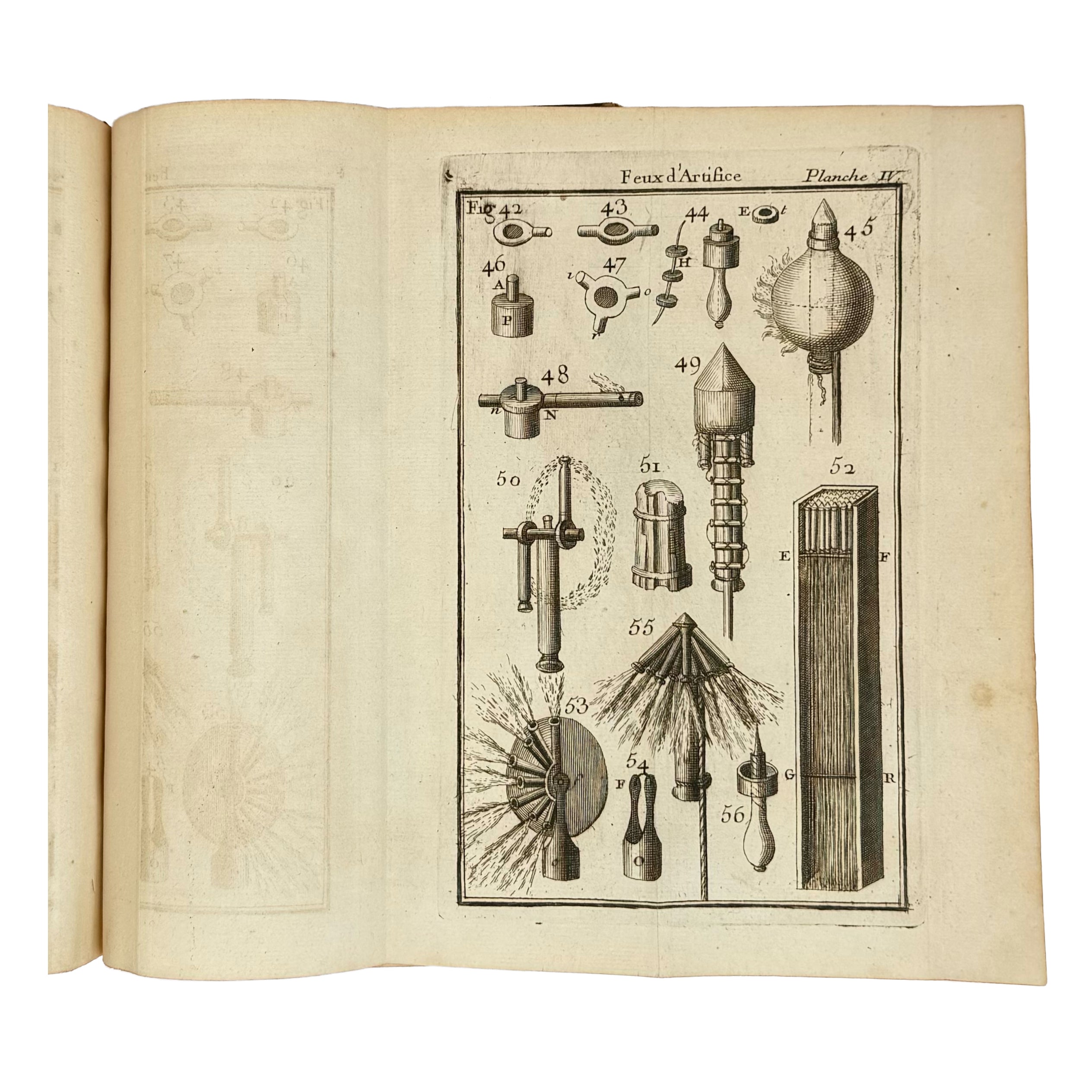 Traitè des feux d'artifice pour le spectacle by Frezier, Amédée François: an uncommon visual fragment of the 1747 early science & crafts edition