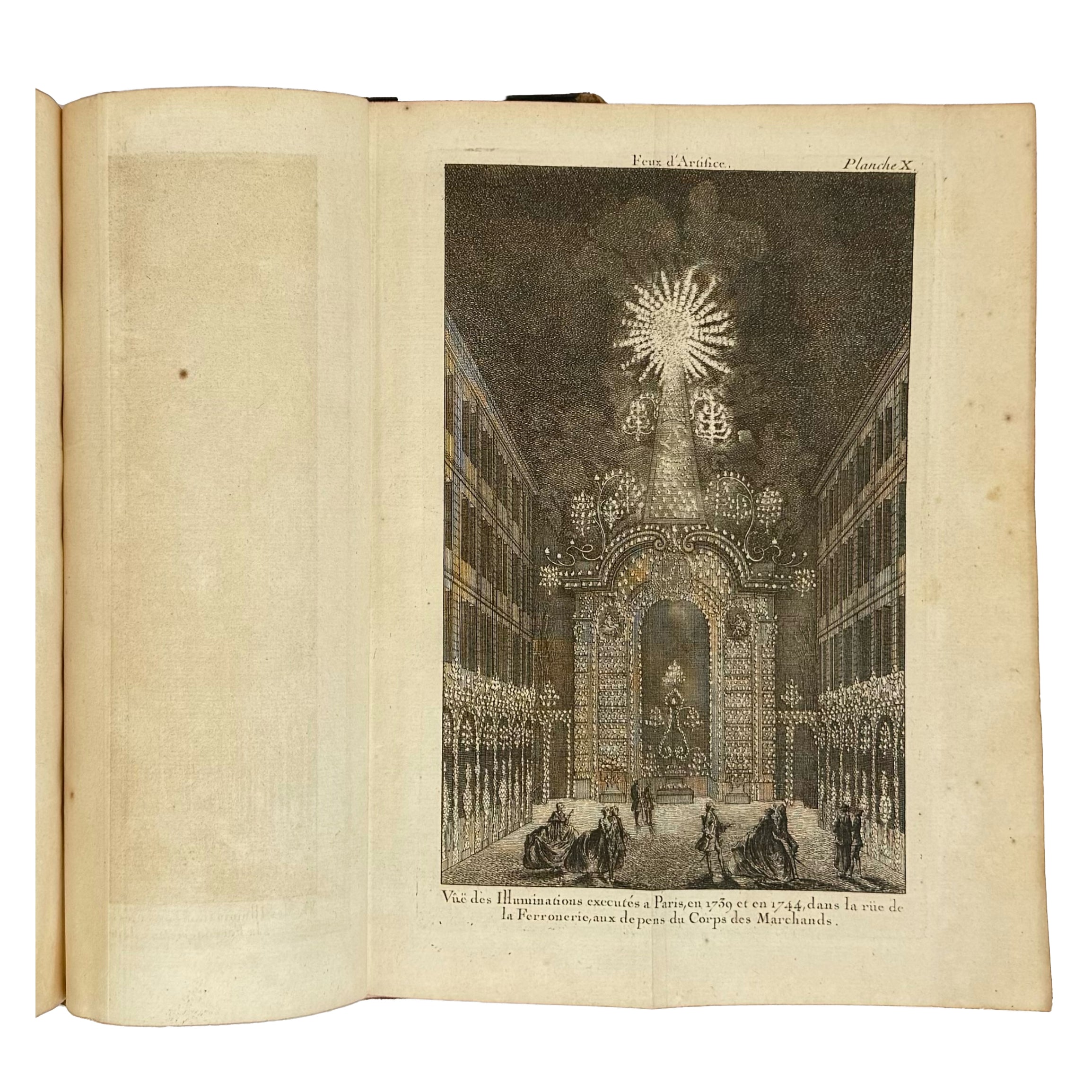 Traitè des feux d'artifice pour le spectacle by Frezier, Amédée François: a selected plate showing the 1747 early science & crafts treatise