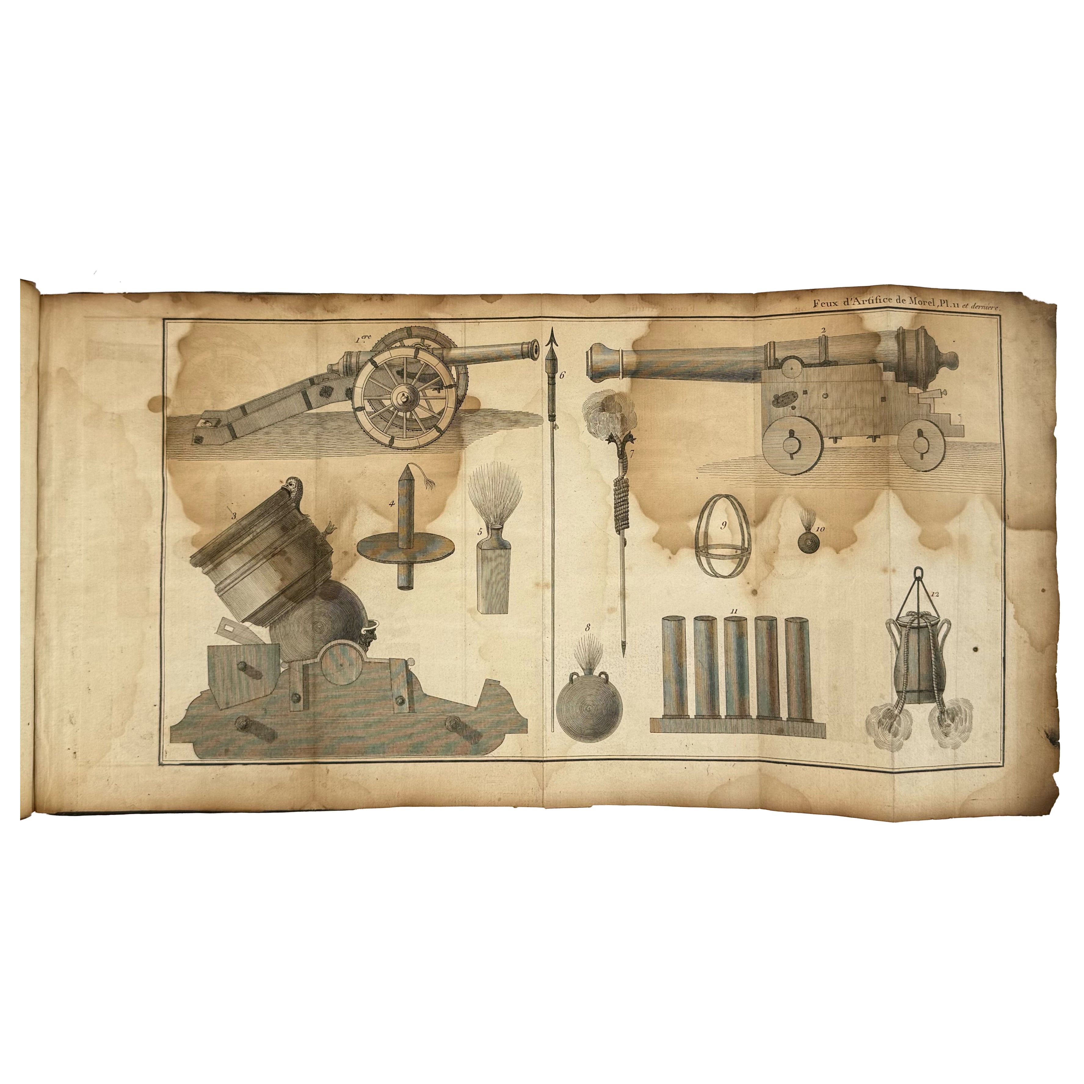 Traité pratique des feux d'artifice by Morel, A. M. Th.: a noteworthy detail captured from the 1800 early science & crafts exemplar