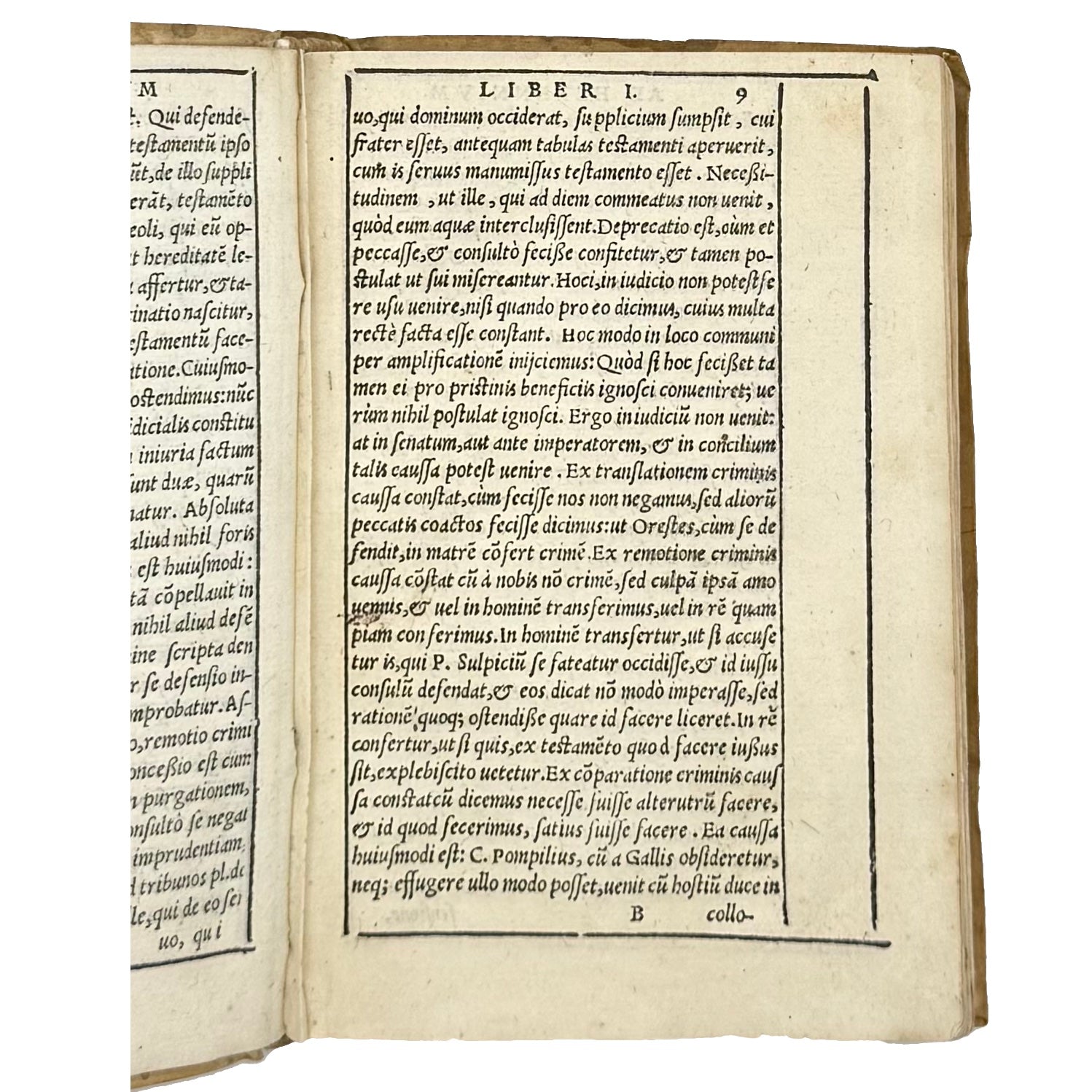 Rhetoricum Ad Herennium by Cicerone, Marco Tullio, a rare notable image of the 1576 - classics book.
