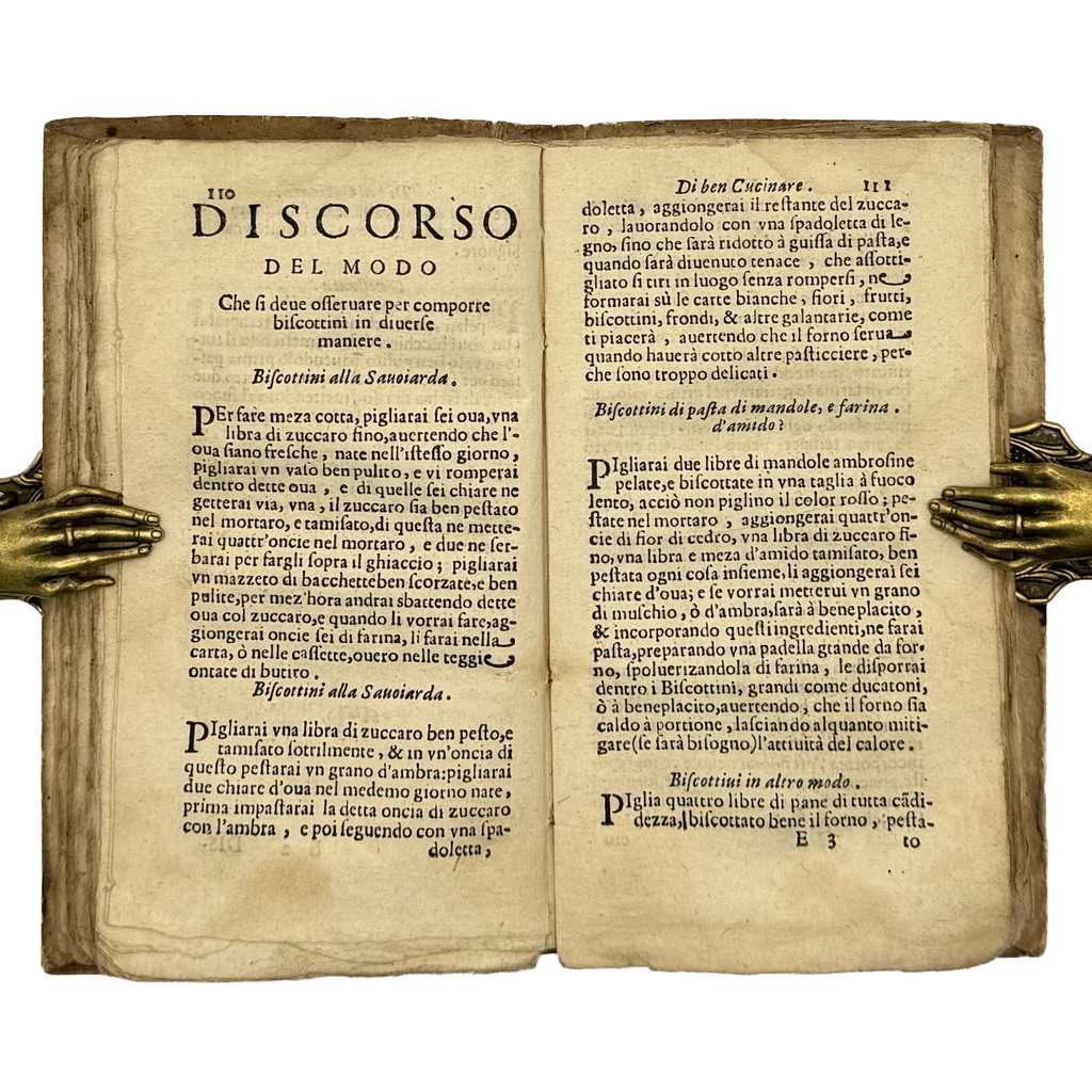 L'Arte Di Ben Cucinare by Stefani, Bartolomeo, a rare selected detail of the 1677 - gastronomy book.