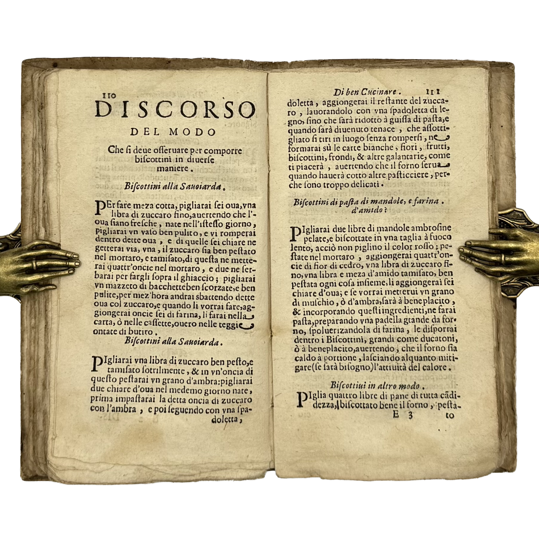 L'Arte Di Ben Cucinare by Stefani, Bartolomeo, a rare selected detail of the 1677 - gastronomy book.