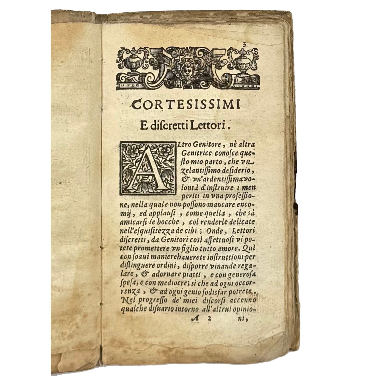 L'Arte Di Ben Cucinare by Stefani, Bartolomeo, a rare selected detail of the 1677 - gastronomy book.