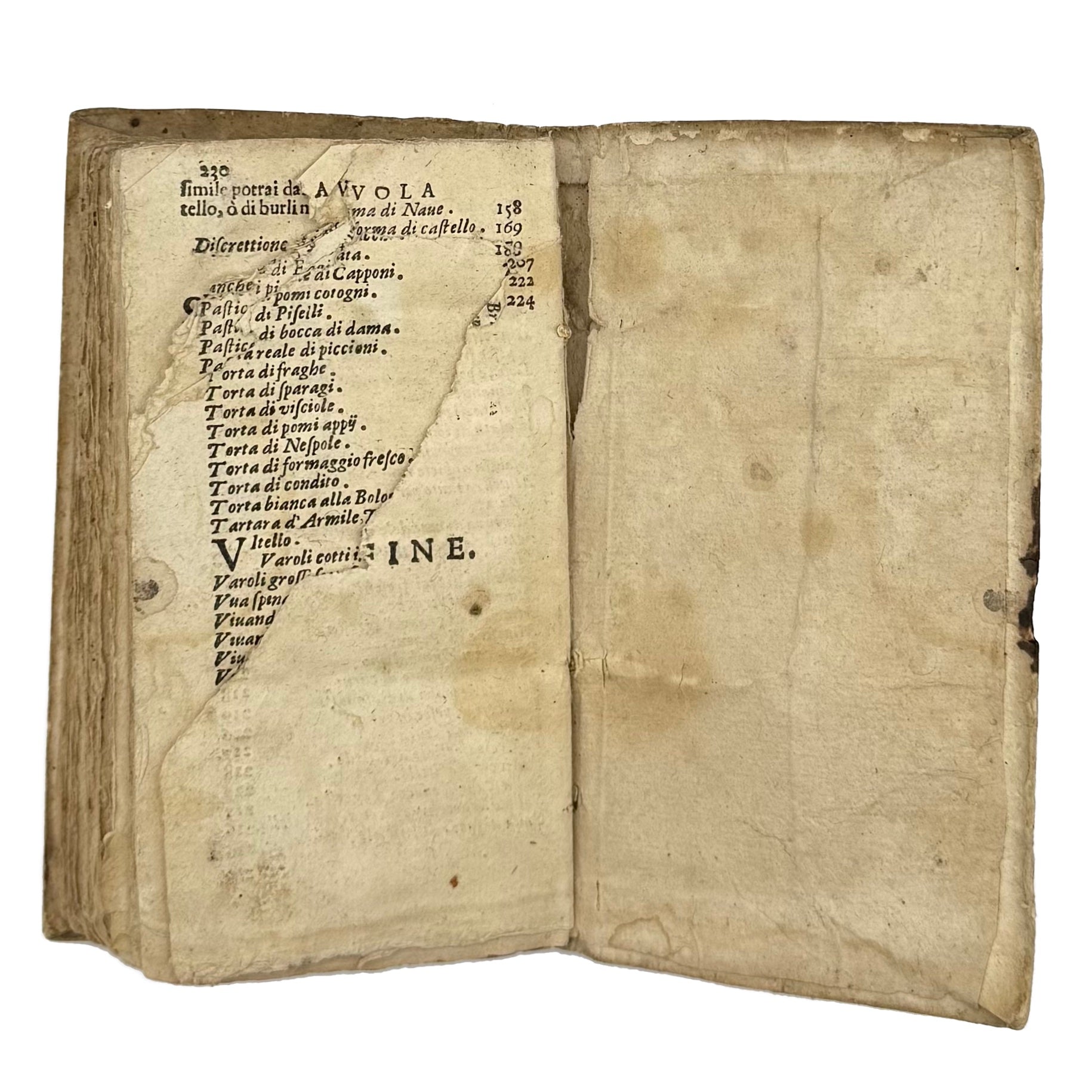 L'Arte Di Ben Cucinare by Stefani, Bartolomeo, a rare feature view of the 1677 - gastronomy book.
