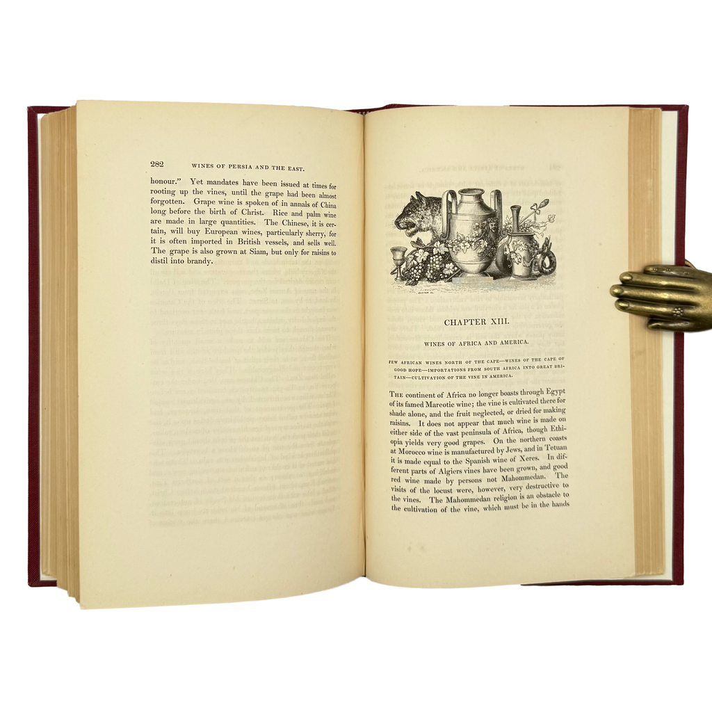 A History And Description Of Modern Wines by Redding, Cyrus, a rare highlighted image of the 1833 - wine book.