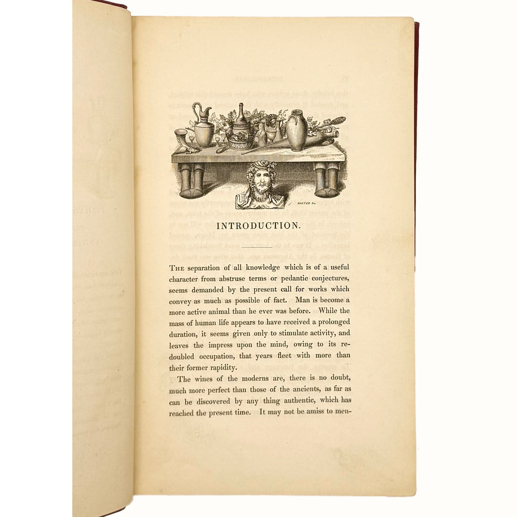 A History And Description Of Modern Wines by Redding, Cyrus, a rare example from the work of the 1833 - wine book.