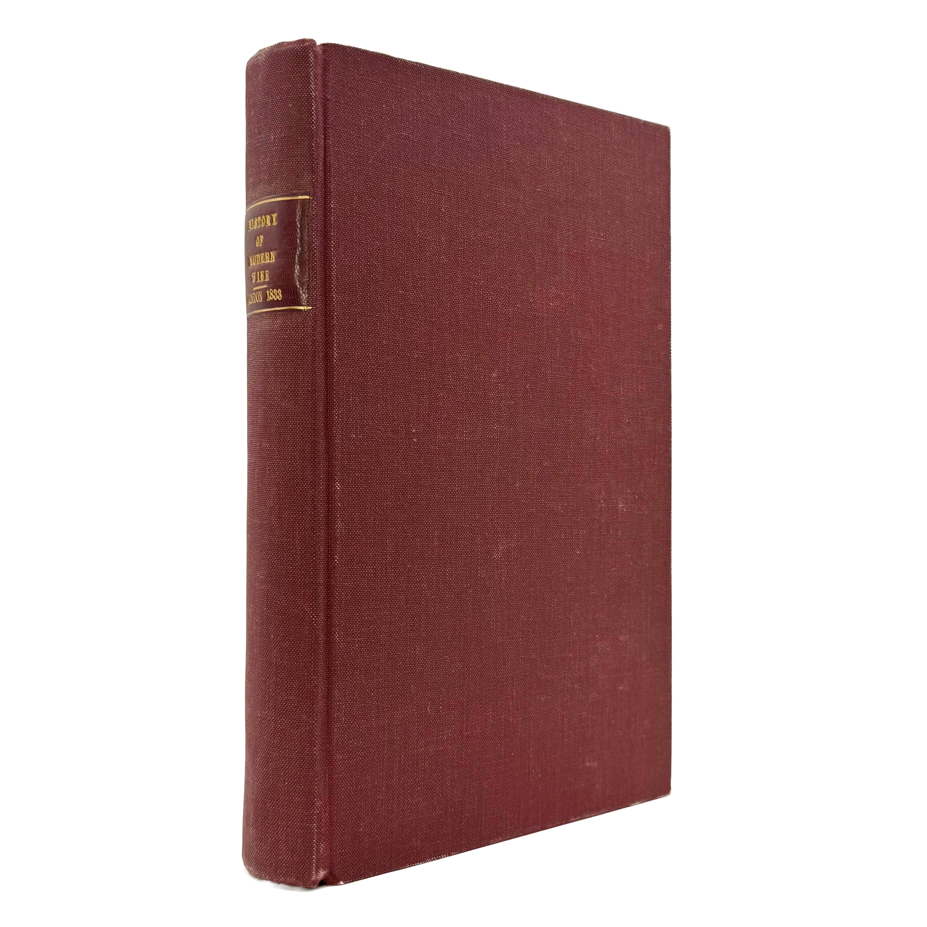 A History And Description Of Modern Wines by Redding, Cyrus, a rare sample view of the 1833 - wine book.