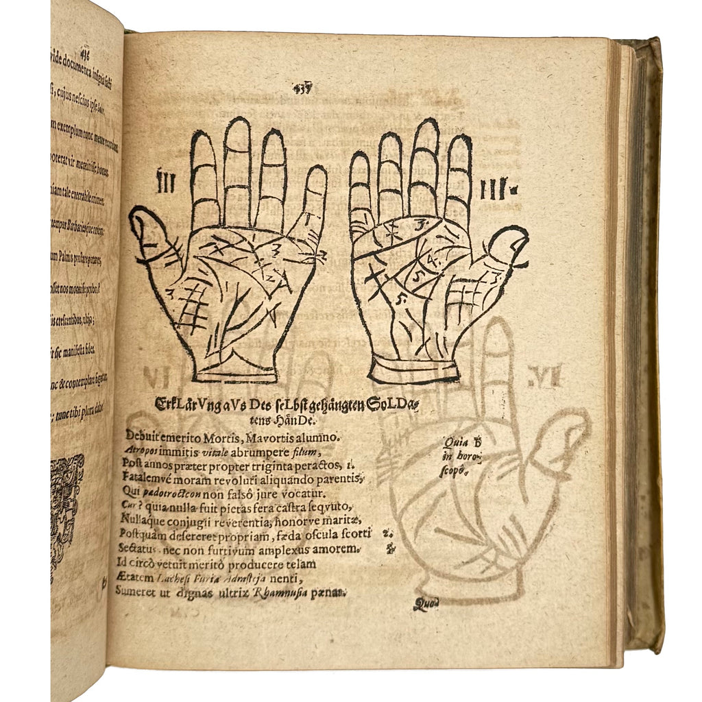 Ludicrum Chiromanticum Praetorii by Praetorius, Johannes, a rare selected detail of the 1661 - curiosa & occulta book.