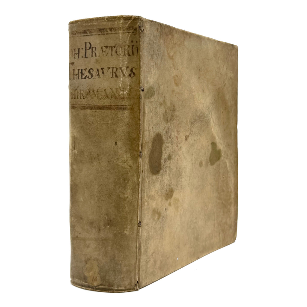 Ludicrum Chiromanticum Praetorii by Praetorius, Johannes, a rare view of the 1661 - curiosa & occulta book.