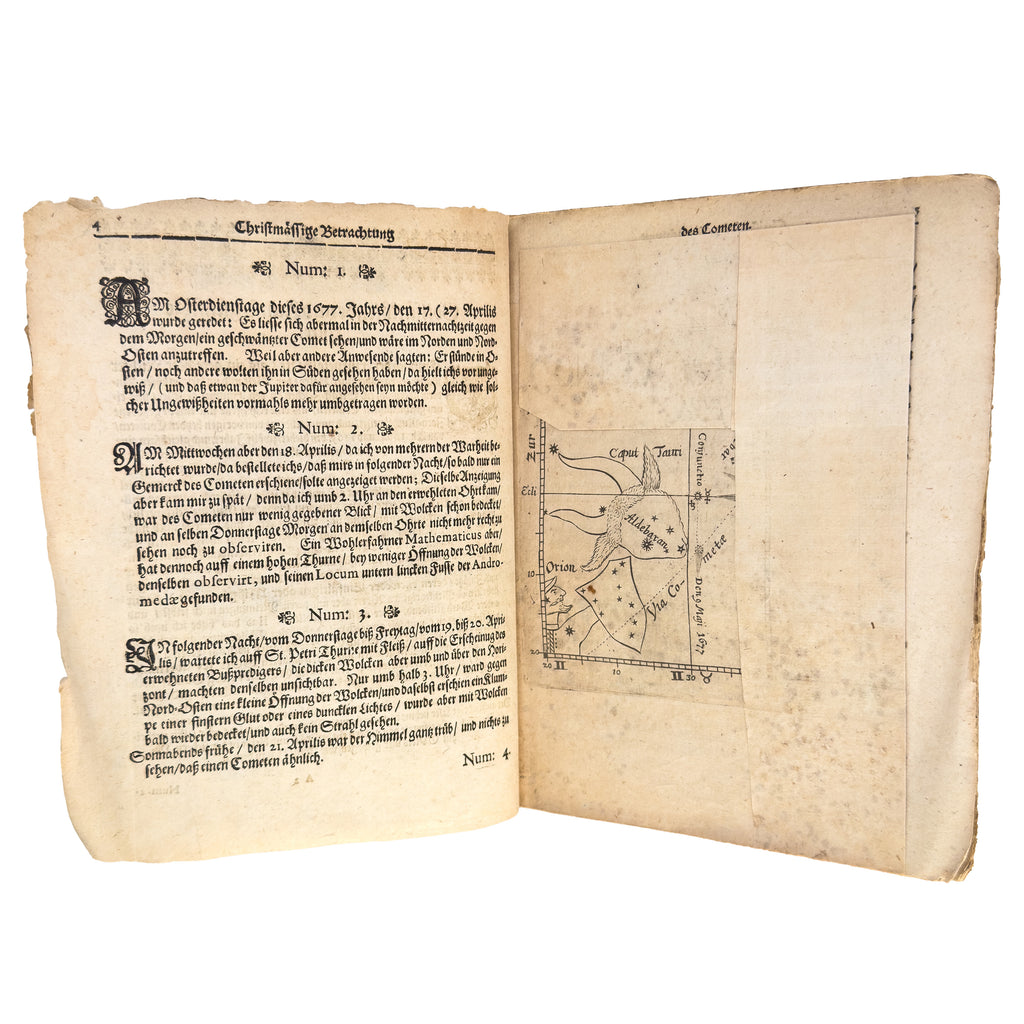 Christmässige Betrachtung des Cometen im Aprili Anno 1677