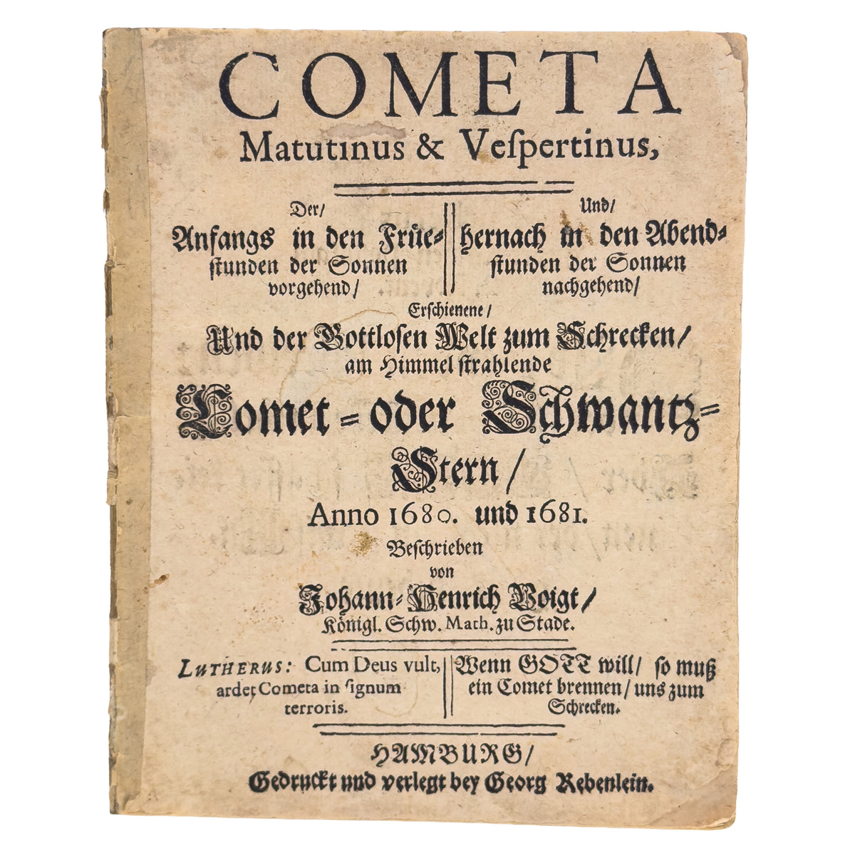 Cometa Matutinus & Vespertinus