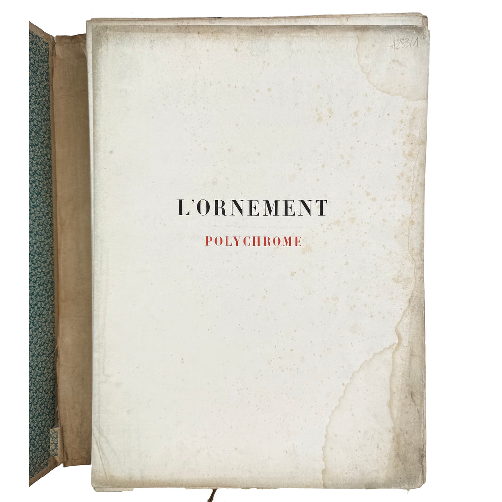 L'Ornement Polychrome by Racinet, Auguste, a rare image of the 1869 - illustrated book.