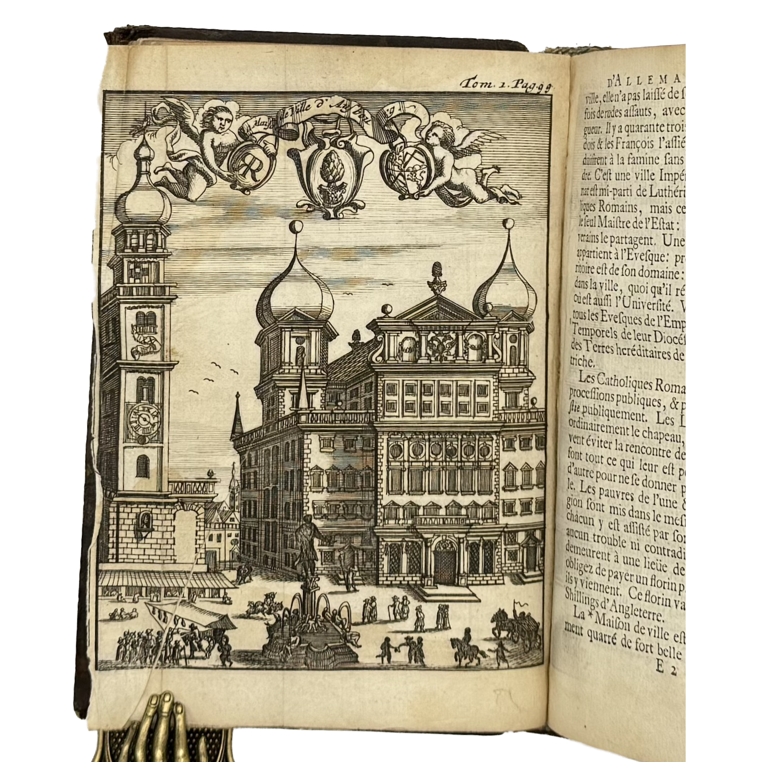 Nouveau Voyage D’Italie. Tom. I With: 3 Additional Engravings by Misson, Maximilien, a rare example image of the 1698 - illustrated book.