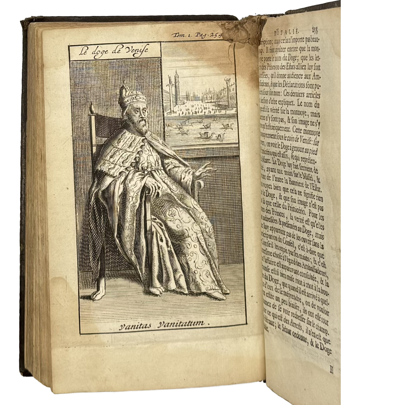 Nouveau Voyage D’Italie. Tom. I With: 3 Additional Engravings by Misson, Maximilien, a rare captivating detail of the 1698 - illustrated book.
