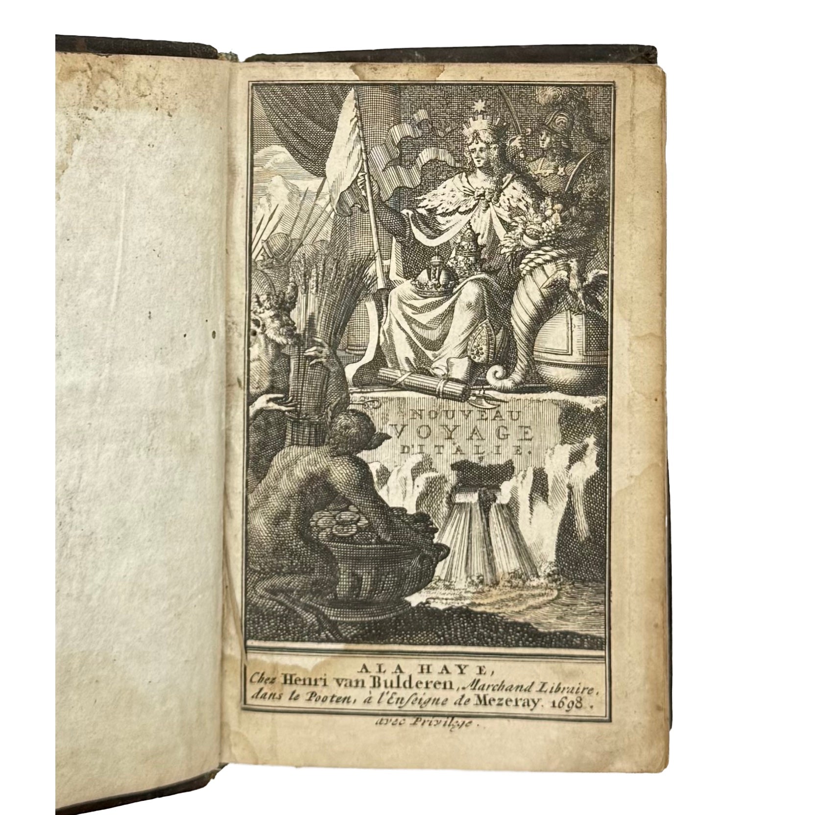 Nouveau Voyage D’Italie. Tom. I With: 3 Additional Engravings by Misson, Maximilien, a rare highlight from the volume of the 1698 - illustrated book.