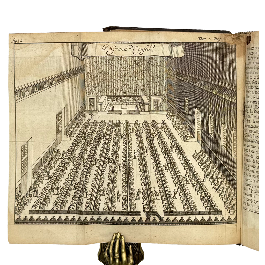 Nouveau Voyage D’Italie. Tom. I With: 3 Additional Engravings by Misson, Maximilien, a rare fascinating view of the 1698 - illustrated book.