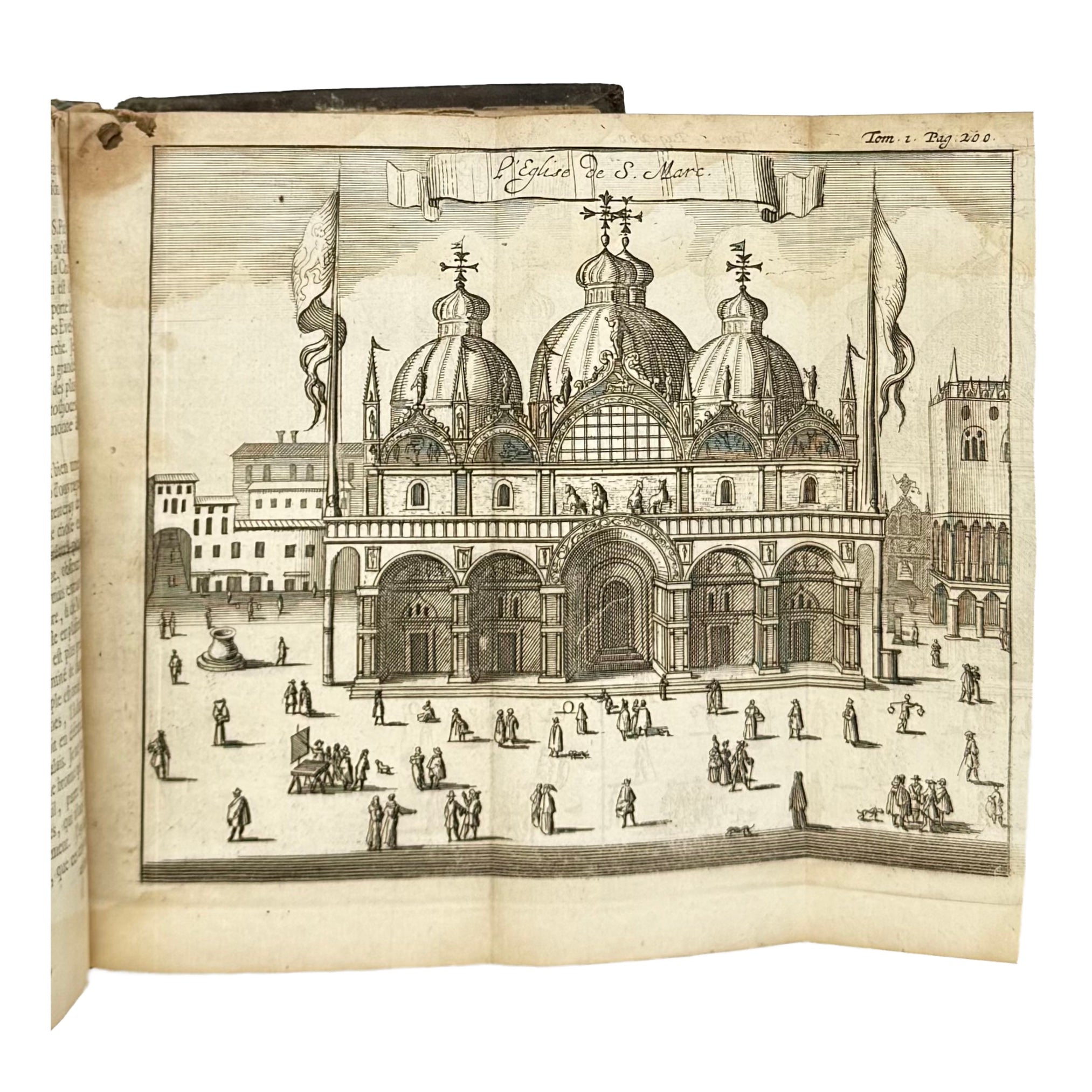 Nouveau Voyage D’Italie. Tom. I With: 3 Additional Engravings by Misson, Maximilien, a rare selected detail of the 1698 - illustrated book.
