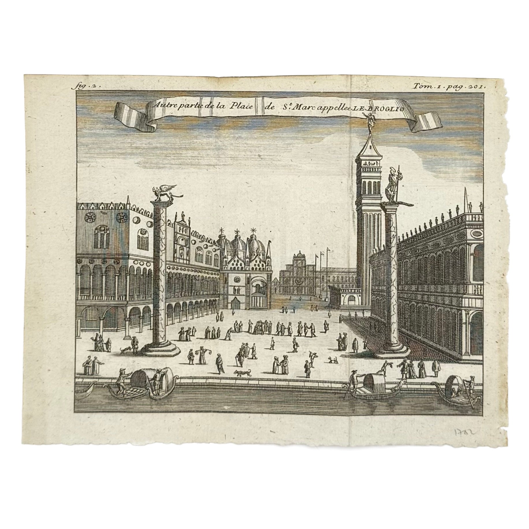 Nouveau Voyage D’Italie. Tom. I With: 3 Additional Engravings by Misson, Maximilien, a rare captivating detail of the 1698 - illustrated book.