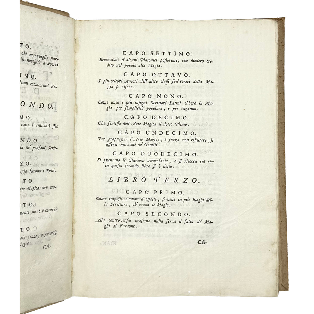 Arte Magica Annichilata by Maffei, Francesco Scipione, a rare example image of the 1754 - curiosa & occulta book.