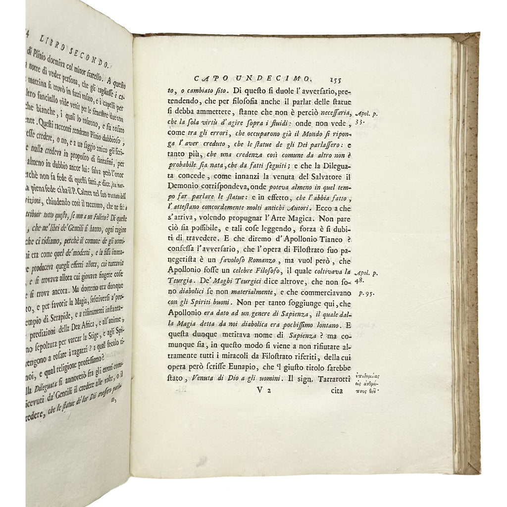 Arte Magica Annichilata by Maffei, Francesco Scipione, a rare sample view of the 1754 - curiosa & occulta book.