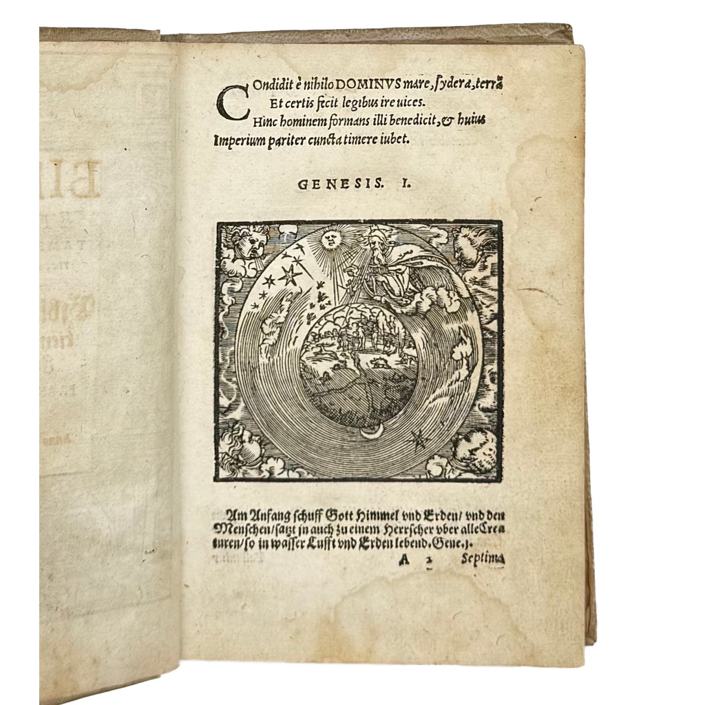 Biblia Veteris Testamenti Et Historiae by Giovio, Paolo, a rare image of the 1553 - illustrated book.