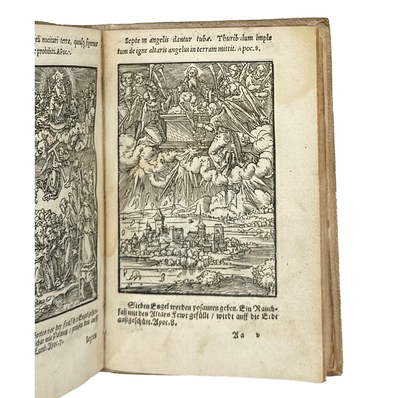 Biblia Veteris Testamenti Et Historiae by Giovio, Paolo, a rare photograph of the 1553 - illustrated book.