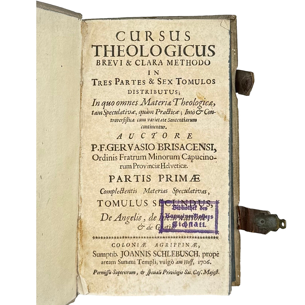 Cursus Theologicus by Giovio, Paolo, a rare fascinating view of the 1706 - classics book.