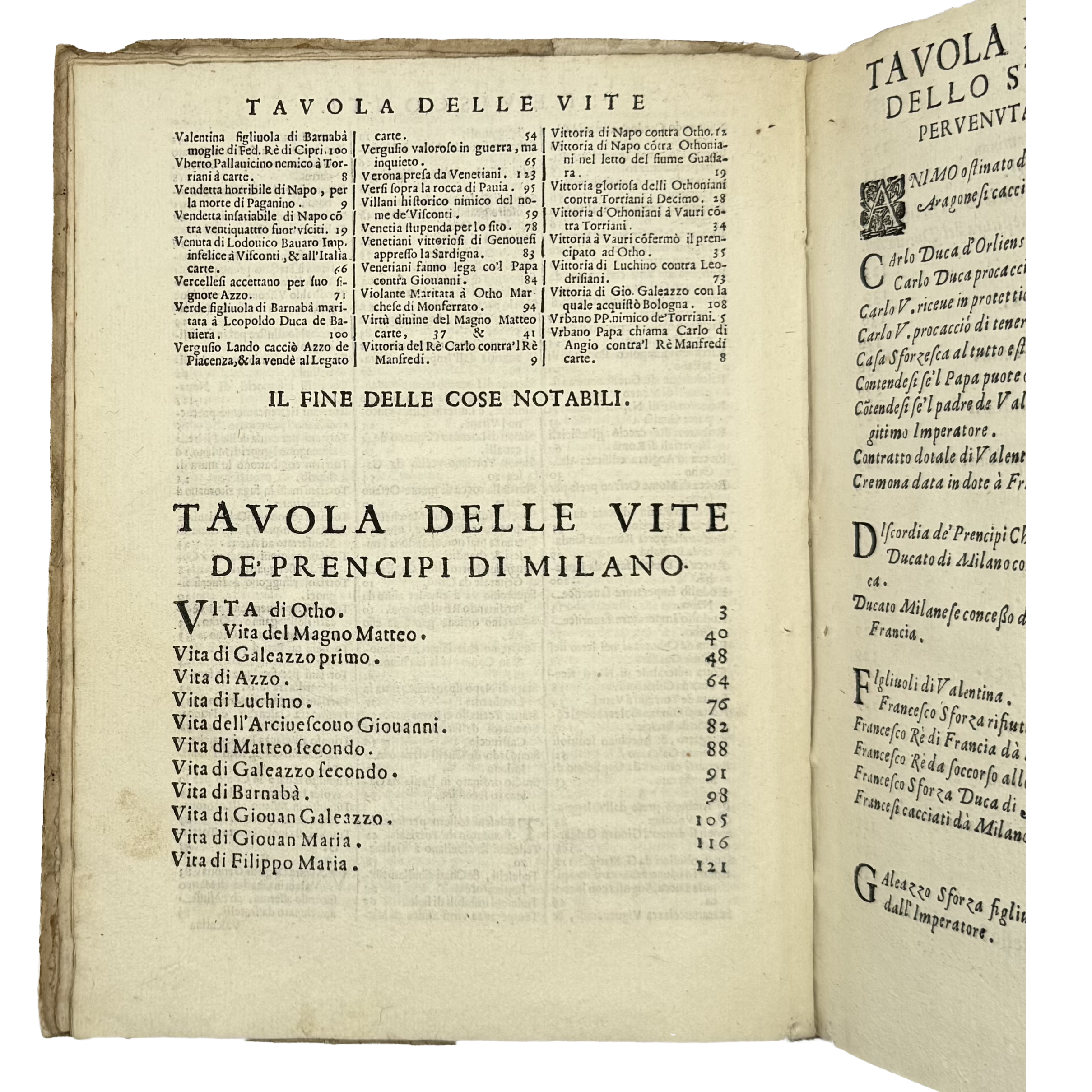 Vite Dei Dodici Visconti by Giovio, Paolo, a rare image from the book of the 1645 - illustrated book.