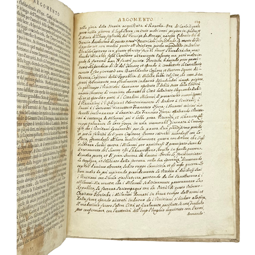 Vite Dei Dodici Visconti by Giovio, Paolo, a rare highlight from the volume of the 1645 - illustrated book.