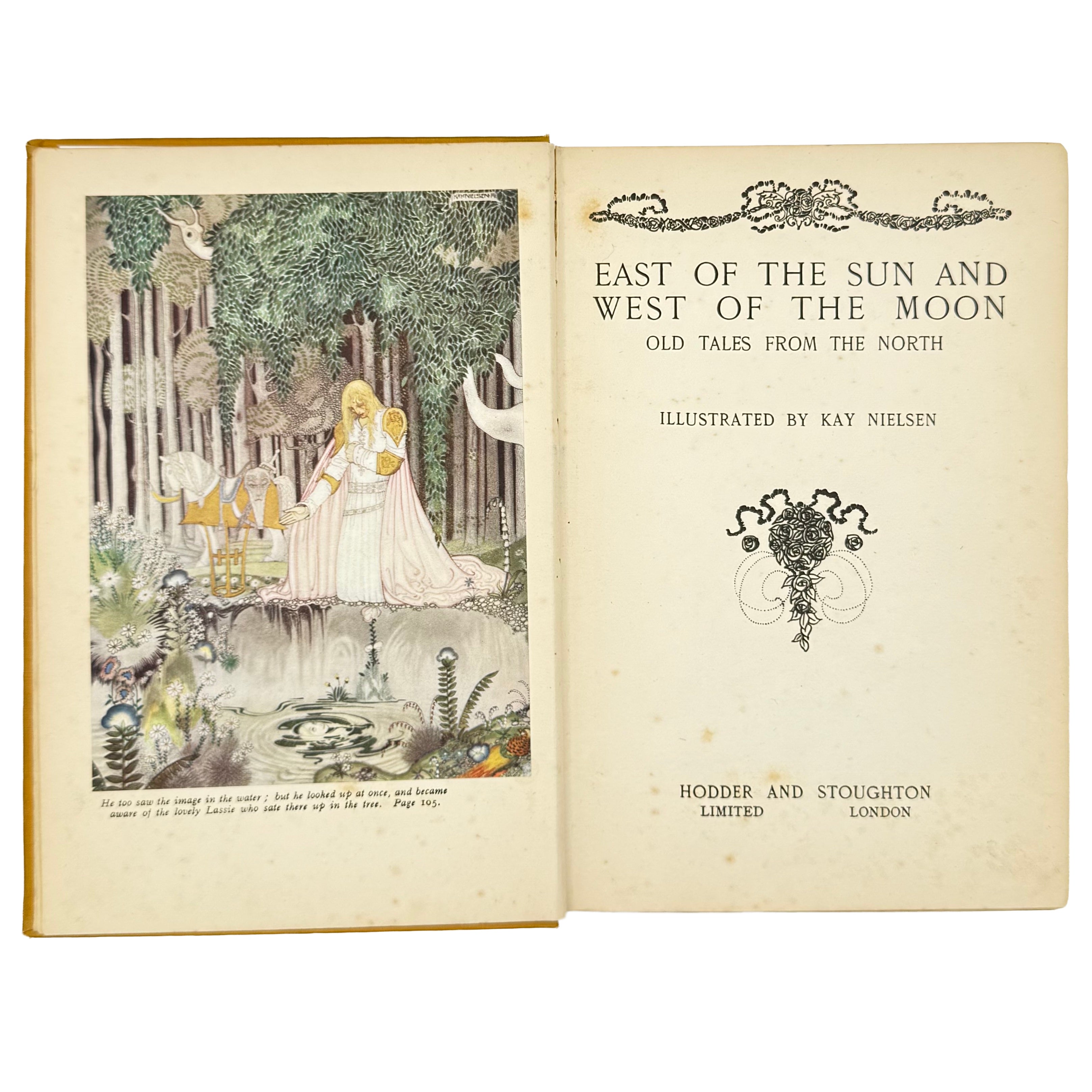 East Of The Sun And West Of The Moon. Old Tales From The North by Asbjørnsen, Peter Christen; Moe, Jørgen Engebretsen, a rare example from the work of the 1920 - illustrated book.
