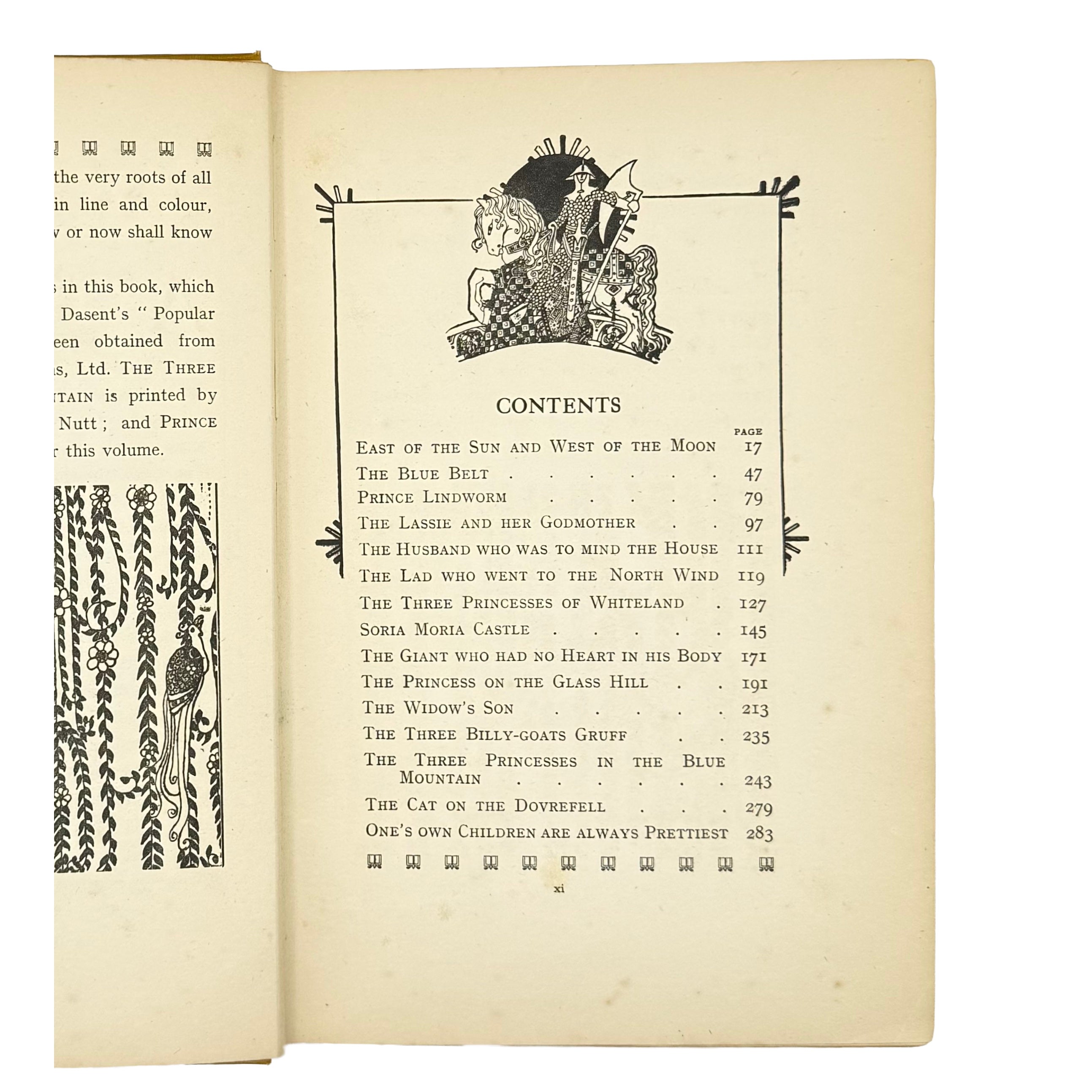 East Of The Sun And West Of The Moon. Old Tales From The North by Asbjørnsen, Peter Christen; Moe, Jørgen Engebretsen, a rare interior highlight of the 1920 - illustrated book.