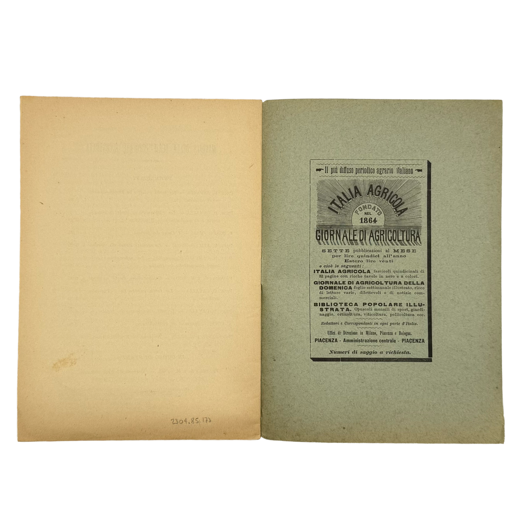 La Lotta Contro La Tignola Dell'Uva by Cavazza, Domizio, a rare captivating detail of the 1891 - wine book.